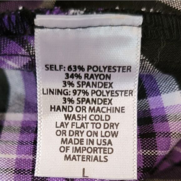 Pinup Couture Celia Dress in Purple Plaid - Picture 11 of 11